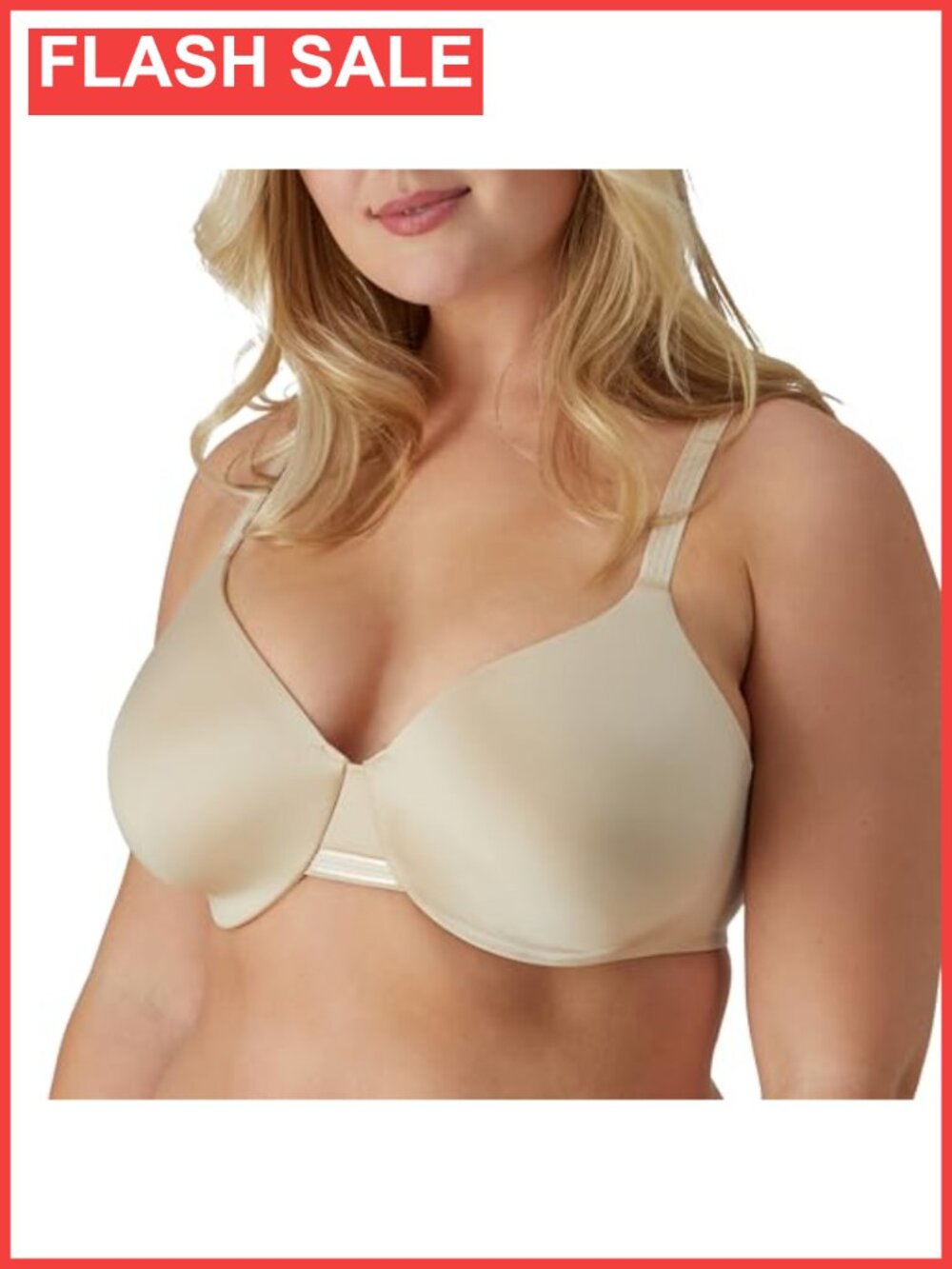 Full Coverage Underwire Bra with Back Smoothing and Concealing Panels